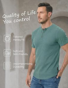 Camiseta de Hombre, Corte Regular, Cuello Redondo, Mezcla de Spandex/Poliéster, Lisa, Estilo Urbano, Transpirable, Ecológica, Personalizable - Product Image 4