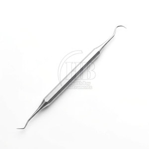 Curettes chirurgicales dentaires manuelles en acier inoxydable réutilisables avec poignée ergonomique, instruments de précision pour traitement buccal, parodontal - Product Image 5