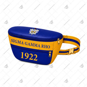 Sac banane en similicuir brodé personnalisé pour la sororité grecque Sigma Gamma Rho, style mode pour toutes les saisons, vente en gros - Product Image 2