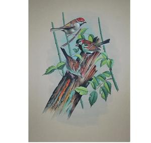 Peintures élégantes peintes à la main alliant art contemporain et traditionnel pour la décoration murale de la maison ou du bureau - Product Image 1