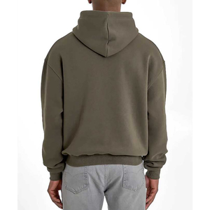 Sweat à capuche oversize pour homme en molleton de coton doux de qualité supérieure, coupe décontractée, manches longues, poche kangourou, style urbain moderne - Product Image 4