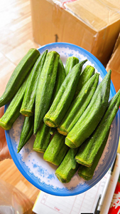 Venta al por mayor: Okra verde frita crujiente, snack vegetal, adorno para ensaladas, arroz y comidas, bolsa de 500g - Product Image 6