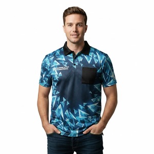Camiseta Deportiva de Alta Calidad al por Mayor, Diseño de Logotipo Personalizado, Sublimación Completa, Camiseta Polo para Hombre - Product Image 1