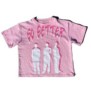 250 GSM grueso 100% algodón manga corta Boxy camiseta Streetwear estilo personalizado diseño cómodo camiseta para hombre - Product Image 1