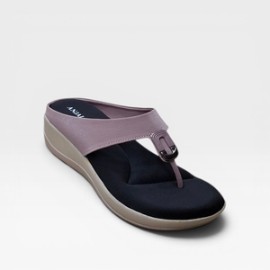 Women Fashion Stylish Comfortable Wedge Heel <b>Slippers</b> Flip Flop Buckle Strap Soft Cushion Anti Slip Lightweight Daily Wear - Product Image 2