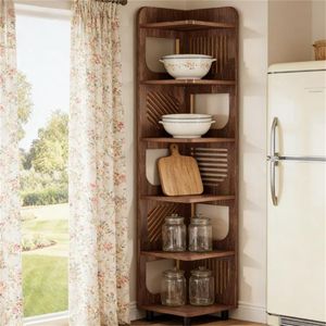 Scaffale Angolare Elegante per Libreria, Espositore e Contenitore per Libri - Product Image 2