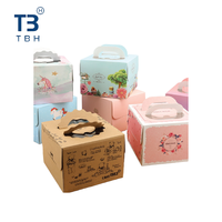 Scatola per Torte Quadrata in Carta Kraft Ecologica Monouso con Manico e Finestra, 6" 8" 10", per Pasticceria, Eventi e Feste - Bestseller in Malesia