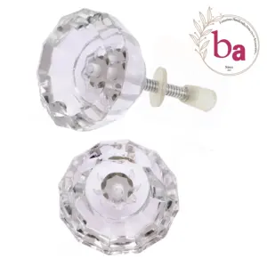 ลูกบิดเซรามิกคริสตัลแบบอุตสาหกรรมใช้มือจับลิ้นชักตู้ลิ้นชักลิ้นชักตู้เสื้อผ้าแบบดึงลิ้นชักตกแต่งห้องนอนห้องนั่งเล่นห้องครัวรับประทานอาหาร - Product Image 1