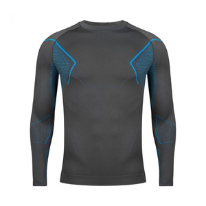 Top Quality Wholesale 2 Pieces Sportswear Compression Sets / Men Running Training <b>Tights</b> Compression Gym Suits - Product Image 2