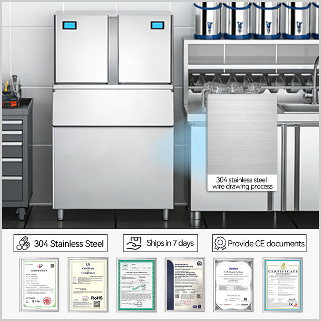 35kg Cylinder Compressor Ice Maker Machine for Restaurant/Shop/Hotel Commercial Use Factory Price Best Sale