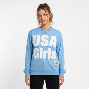 T-shirt à manches longues brodé effet vieilli, coupe oversize, pour femme, style streetwear - Product Image 5