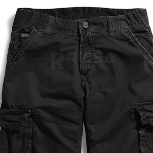 Shorts de chasse décontractés pour hommes 100 % coton respirant léger séchage rapide écologique multi-poches taille mi-haute unie pour l'extérieur - Product Image 6