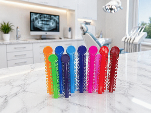 Ligatures orthodontiques élastiques pour appareils dentaires, anneaux en O, sans latex, colorées, de qualité médicale, certifiées CE Classe I, manuelles, Telangana - Product Image 3