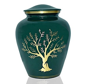 Urne funéraire en laiton poli gravé main blanchie à la cire, style américain/européen, pour cendres d'adultes, en forme de main en prière - Product Image 3