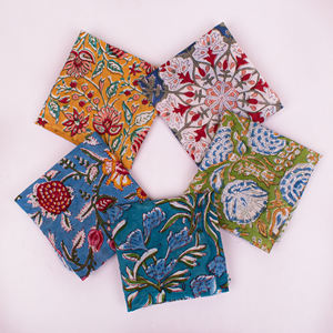 Pañuelo Bandana Estampado a Mano, Ecológico, Artesanal de Jaipur, para Cabeza y Cuello, Lujoso, de Algodón, Étnico, para Mujer, para las Cuatro Estaciones - Product Image 3