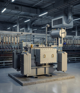 หม้อแปลงไฟฟ้าแบบจุ่มน้ำมัน 3 เฟส 33kV 415V ระบบระบายความร้อนแบบ ONAN ความสูญเสียต่ำ 50Hz กำลังไฟ 2500 KVA ประหยัดพลังงาน - Product Image 1