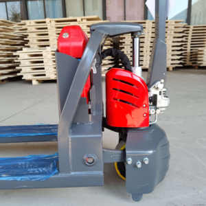 รถยกพาเลทแบบเข็นมือขนาดเล็ก บรรทุกได้ 1 ตัน แบบพกพา ขับเคลื่อนด้วยไฟฟ้า พร้อมที่เดินตามด้านหลัง - Product Image 4