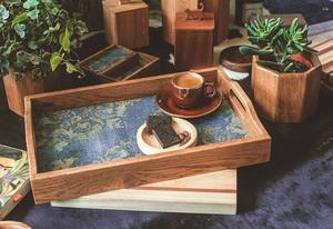 Plateau en bois pour café, meilleure qualité, best-seller, durable, écologique, pour servir, décoratif, pour la maison, la cuisine, design et style - Product Image 2