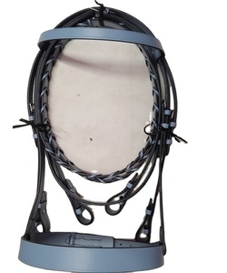 Durable Anatomic Bridle for Arabian Horse Best Quality Lightweight Waterproof Racing PVC Coated Head Collar India Manufacturer - Product Image 1