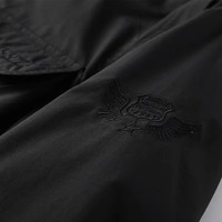 Veste Safari à Capuche Vert Olive pour Homme, Coupe-Vent en Polyester Rembourré, Style Vêtement de Travail, Fermeture Éclair, Multiples Poches, Idéale pour l'Automne