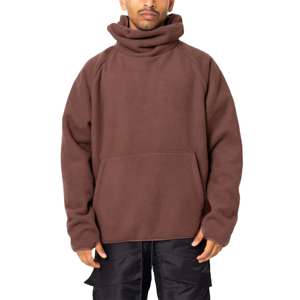 Sweat à capuche oversize pour homme 100% coton 500 GSM, style streetwear, coupe lourde avec épaules tombantes et cagoule intégrée - Product Image 4