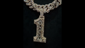 Collier personnalisé avec pendentif lettre en moissanite, breloque prénom en argent 925, plaque nominative émaillée style Hip Hop, certifié par un tiers, unisexe - Product Image 5