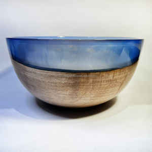 Ensemble de bols de service en bois naturel fabriqués à la main de haute qualité bols en noyer à salade sculptés hautement personnalisés pour la maison pour Carton indien - Product Image 3