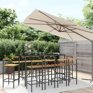 Ensemble de bar de jardin noir - Product Image 1