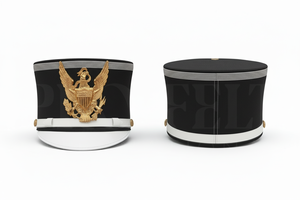 Custom Made Color Parade Cap with Custom Logo Embroidery Emblem White Visor Ceremonial Uniform <b>Hat</b> for Wholesale Cheap Price - Product Image 3
