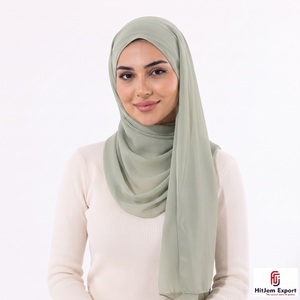 Luxury Chiffon Scarf Design Soft <b>Silk</b> Feel <b>Head</b> <b>Wrap</b> Shawl OEM ODM Manufacturer Private Label Supplier - Product Image 6