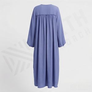 2025 OEM Kimono Abaya pour femmes musulmanes, en tissu polyester épais, doux et très extensible, col en V, manches longues, pour fêtes, Ramadan, mariages - Product Image 2
