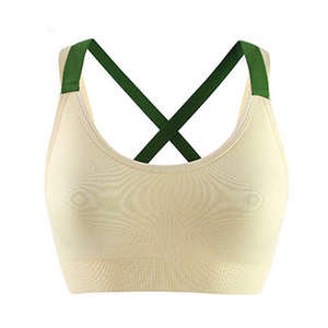 Soutiens-gorge de sport rembourrés sans couture avec logo frontal respirant pour femmes, idéaux pour le yoga, le fitness et l'entraînement en salle de sport – Collection 2026 – Offre Spéciale - Product Image 5
