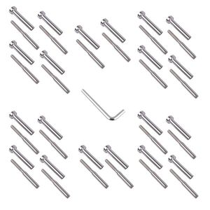 T316 20-Piece Stainless Steel Screw <b>Fastener</b> Kit with Wrench for 3/16\" Wire Rope Cables - Product Image 5
