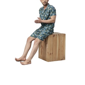 Ensemble chemise boutonnée manches courtes décontractée pour homme Impression graphique Chaînes Aloha Vêtements de créateur anti-rides - Product Image 1