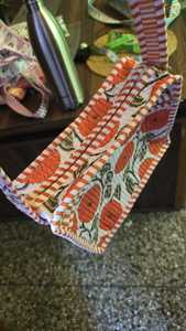 Bolsos de Compras de Verano para Mujer, Hechos a Mano en India, Acolchados de Algodón, Ligeros, Elegantes, Estilo Bohemio, Color Sólido - Product Image 3