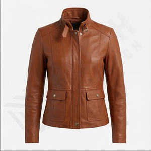 2025 nouveauté vestes en cuir pour femmes sur mesure prix raisonnable hiver vestes en cuir imperméable à vendre en cuir personnalisé - Product Image 4