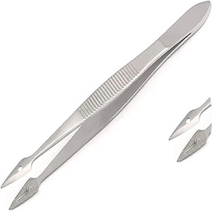 Pince à épiler incurvée Carmalt Splinter 4,5 pouces, instrument manuel, ensemble de pinces chirurgicales de précision, certifiées CE Classe I pour usage clinique - Product Image 4
