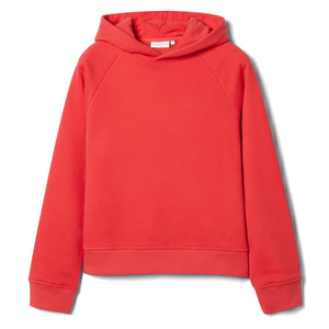 Plain Blank Design Raglan <b>Hoodies</b> For Women <b>Red</b> Color Pullover Plus Size Long Sleeves Winter Wear <b>Girls</b> Drop Shoulder <b>Hoodies</b> - Product Image 1