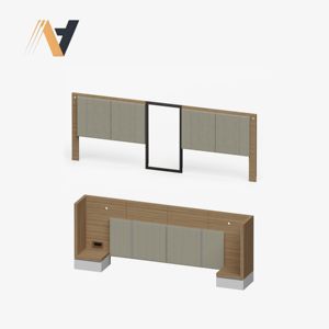Ensemble de meubles de chambre à coucher en bois massif sur mesure de luxe, style contemporain modulaire de rangement intérieur, provenant d'une usine vietnamienne - Product Image 3