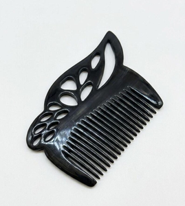 Butterfly <b>Comb</b> Handmade from Natural Buffalo Horn | <b>Wide</b> Tooth Pocket <b>Comb</b> | Gift for Her by HF Crafts - Product Image 2