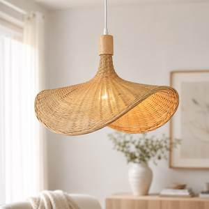 Lámpara de Techo Colgante de Ratán Natural Hecha a Mano, Diseño Único y Acampanado, Estilo Boho para Comedor - Product Image 2