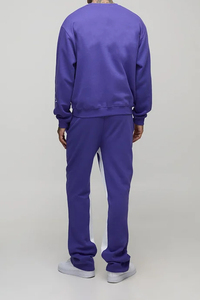 Survêtements à imprimé puff, coupe-vent à carreaux printaniers, design uni délavé à l'acide, ensemble de sport, sweat à capuche et pantalon, vente en gros - Product Image 2