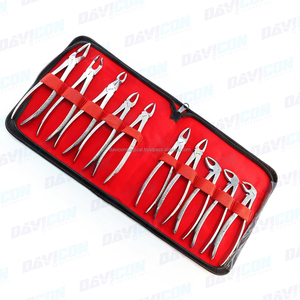 Pinces dentaires pour extraction de dents chez l'adulte, ensemble d'instruments dentaires de 10 pièces, adapté aux dents d'adulte. - Product Image 6