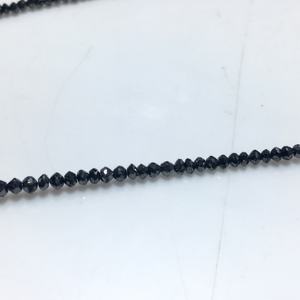 Black Diamond Uncut Loose Rondelle Shape <b>Stone</b> <b>Beads</b> Rough Polished - Product Image 5