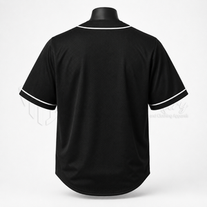 Custom Mesh Baseball Jersey Breathable Button Up Team Uniform Moisture Wicking <b>Athletic</b> Baseball Shirt OEM - Product Image 2