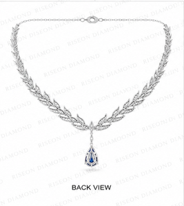 Elegant Layered Station Pink Lab Diamond <b>Necklace</b> Premium Sterling Silver Bezel Set Cascading Row Luxury Occasion Fine Jewelry - Product Image 4