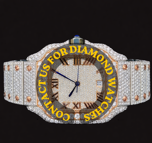 Nuevo Reloj de Hombre con Caja Cuadrada, Números Romanos, Diamantes Moissanite, Características Elegantes, Cuarzo, Diseño Único para Fiestas - Product Image 1