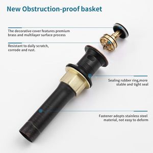 Sifone a scomparsa in acciaio inox Oil-R con troppopieno e funzione anti-intasamento per lavabo, cestello filtro per scarico lavabo e mobiletto - Product Image 4