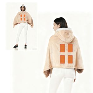 Coperta Elettrica Portatile Riscaldante a Doppio Lato in Flanella, Felpa con Cappuccio Indossabile per Uomo e Donna, Lavabile in Lavatrice, 3 Livelli di Riscaldamento - Product Image 3