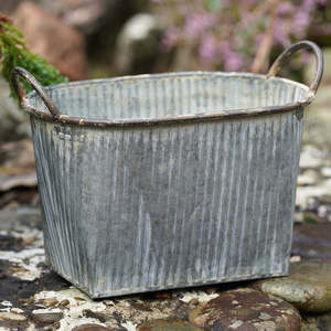 Macetas decorativas de zinc para jardín, macetas metálicas decorativas para exteriores, macetas a precio de mayorista, macetas metálicas redondas. - Product Image 6